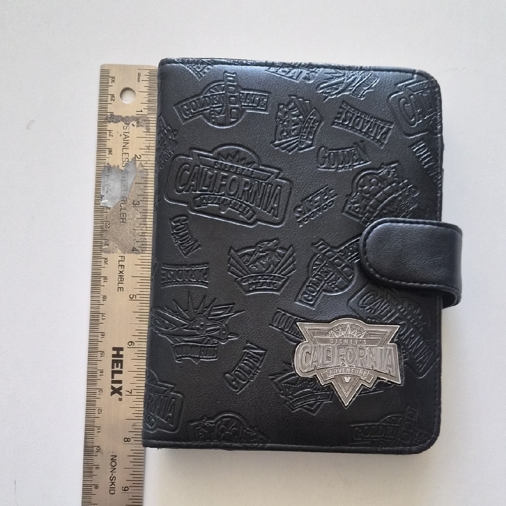 Disney Black Embossed California Adventure Organizer with Silver Badge - Picture 10 of 12